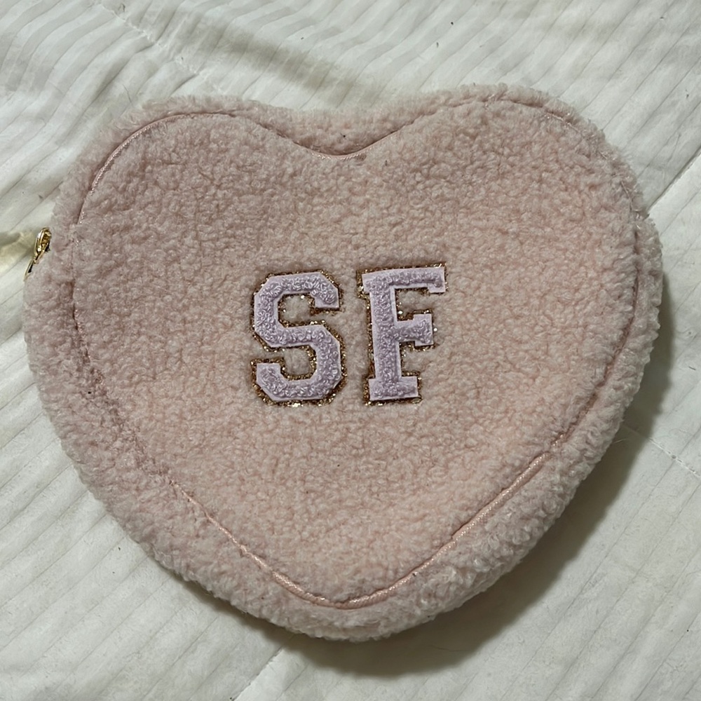 STONEY CLOVER LANE COZY HEART WITH LILAC LETTERS